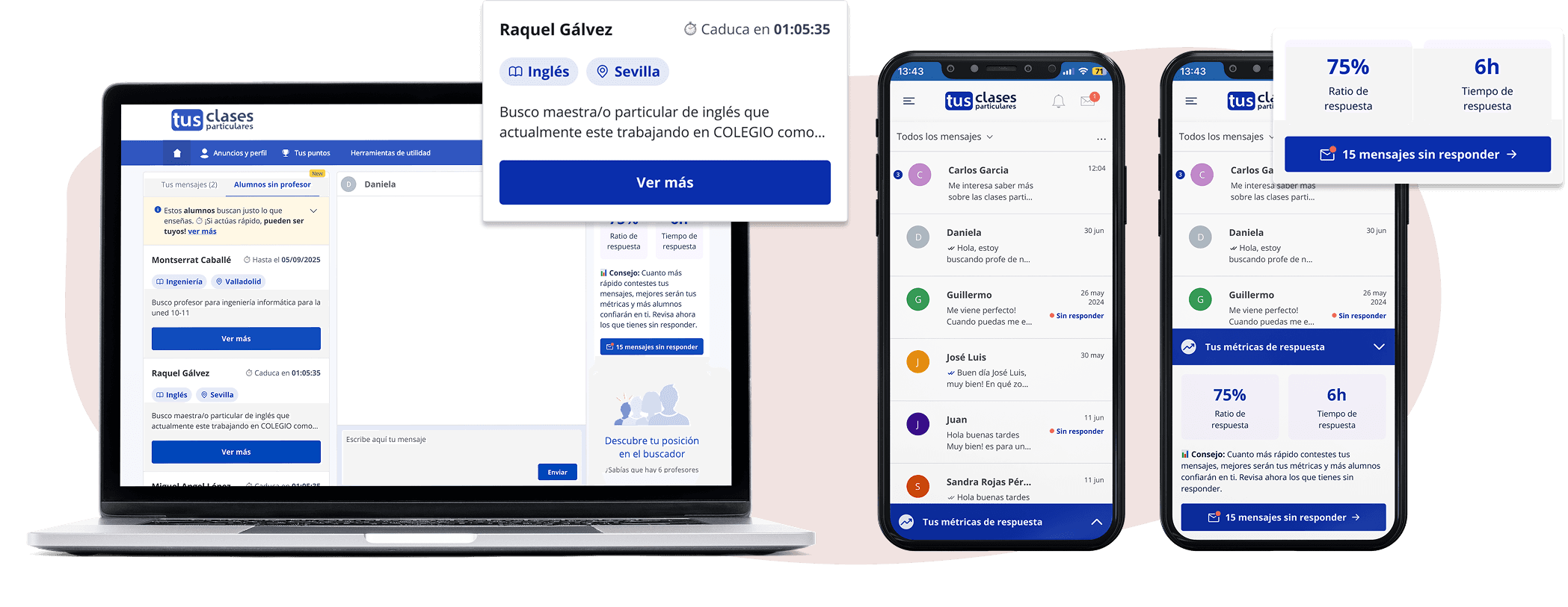 Tus Clases Particulares interface